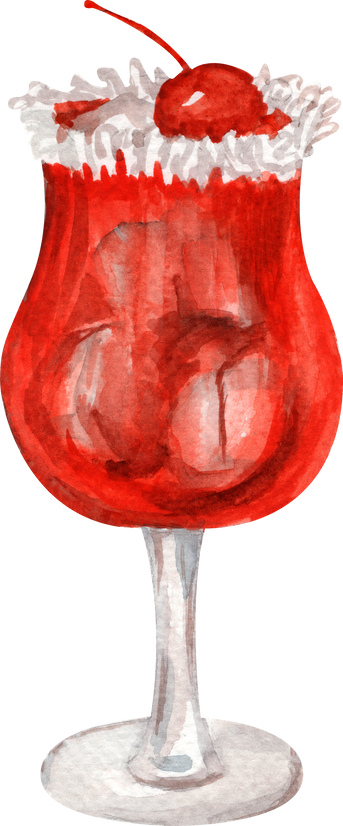Watercolor Santa's Hat Shirley Temple